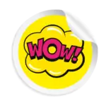 Aufkleber Rund 6 x 6 cm