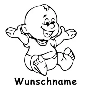 Baby on Board mit Name