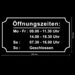 Öffnungszeiten 330x130mm - Image 6